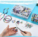 Glass Beads for Jewelry Making,1400Pcs Over 120 Different Pattern Beads Bulk, Include Crystals Beads, Crackle Beads, Letter Beads, Bicone Bead, Spacer Beads for Bracelet Earring Necklace DIY Crafts by TinyTreasures Baby Boutique