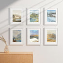 Vittanly 11x14 Picture Frames Set of 9, Shatter Resistant Plexiglass, Display 8x10 Pictures with Mat or 11x14 without Mat, Photo Frames for Wall or Tabletop, Engineered Wood, White by CozyNest Decor