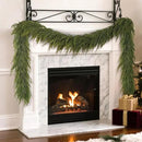 5FT Christmas Norfolk Pine Garland -2PCS, Artificial Pine Needles Garlands Faux Greenery Fake Garland for Holiday Fireplace,Table,Window,Stairs,Mante,Indoor Outdoor Decor by CozyNest Decor