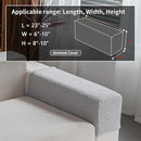 Couch Cushion Covers for Sectional Sofa, Stretch Soft Sofa Slipcovers Washable Wear-Resistant Universal Furniture Protector for Living Room(1 Piece Armrest Cover, Light Gray) by CozyNest Decor