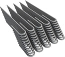 Vodaland Rebar Stakes J Hook Extra Heavy Duty 1/4 inch Coated Steel Ground Anchors with Chisel Point End (10) by CozyNest Decor