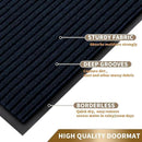 Yimobra Front Door Mat Outdoor Indoor Entrance, 100% Waterproof All-Season All Weather Doormat, Welcome Matt Outside Entry, Non Slip, Low Profile, Heavy Duty Patio Porch Floor Mats,36 x 17,Navy Blue by CozyNest Decor