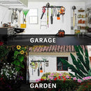 Garage Organizer Wall Mount, 64 Inch Garage Storage Organization, 20PCS Heavy Duty Garden Tool Organizer, Adjustable Tool Storage Rack Hooks, Yard Shed Tool Organizer, Hold Max 900 lbs by GreenHaven Gardens