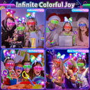 112PCS Glow in the Dark Party Supplies for Kids Adults, Light Up Party Favors with Light Up Glasses, 50 Glow Sticks Bulk Pack for DIY Bracelets Necklaces, Neon Party Supplie Decorations for Hallowee by TinyTreasures Baby Boutique