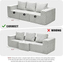 Modular Sectional Sofa 3-Seater Modular Couch with Deep Seat Memory Foam Cloud Chair with Pillows Oversized Sectional Sofa for Living Room Bedroom (Plush GREYOLIVE, 3-Seater) by CozyNest Decor