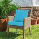 24x24 Inch Outdoor Cushions for Patio Furniture, Waterproof Outdoor Chair Cushions w/Fade-Resistant, Removable & Machine-Washable Covers, Deep Seat Sofa/Couch Pad Replacement – Set of 1/2/4, Teal by GreenHaven Gardens