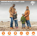 Wishouse Walkie Talkies for Kids Adults - Long Range Rechargeable 2 Way Radios,Gift,Hiking Accessories Camping Gear with Lamp,SOS Siren,NOAA Weather Alert,VOX,Easy to Use 2 Pack by TinyTreasures Baby Boutique