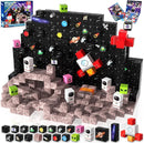 Goody King 100PCS Space Rocket Magnetic Building Blocks |Space Adventure Magnetic Tile Set, STEM Montessori Stacking Toy, Building Playsets for Boys and Girls Ages 3-10,Sensory Tile Christmas by TinyTreasures Baby Boutique