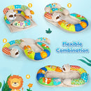 URMYWO Tummy Time Mat - 4 in 1 Cozy Tummy Time & Seated Support Pillow, Tummy Time Pillow for Newborn 0-12 Months, Infant Baby Sit Me Up Floor Seat Early Sensory Development Gifts Tummy Time Play Toys by TinyTreasures Baby Boutique