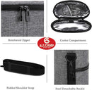 ALLCAMP 2 Bottle Wine Tote Carrier - Insulated Portable Padded Canvas Wine Bag for Travel, BYOB Restaurant, Wine Tasting, Party, Great Christmas Day Gift for Wine Lover，Gray by TinyTreasures Baby Boutique