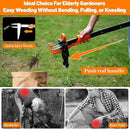 Weed Puller Tool, Stand Up Weed Puller Heavy Duty, Weeding Tool with 39" Ergonomic Long Handle and 4 Manganese Steel Claws, Easy Eject Mechanism, Weeding Without Bending, Pulling, or Kneeling by GreenHaven Gardens