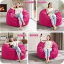 Hobestluk 3FT Bean Bag Chair Giant Bean Bag Chairs for Adults Large Bean Chairs with Removable Cover, Beanbag Chair with Filler, Adult Bean Bag Chairs for Living Room, Bedroom by CozyNest Decor