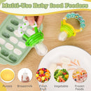 Baby Fruit Feeder & Baby Breastmilk Popsicle Molds-WAJIAYON Silicone Babies Food Freezer Tray Storage Containers, Infant Food Pacifier Feeder and Teether Infant Teething Feeders-Green by TinyTreasures Baby Boutique