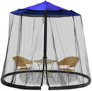 7.5-10FT Patio Mosquito Netting - Mosquito net for Patio Garden and Outdoor Umbrellas with Adjustable Elastic Cord and Zipper Umbrella net by GreenHaven Gardens