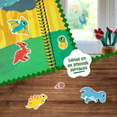 Stick4Ever Jelly Sticker Book - for Kids - Waterproof, Easy to Clean Jelly Stickers - Busy Book for Toddlers with 50 Pcs of Jelly Stickers (Dinosaurs) by TinyTreasures Baby Boutique