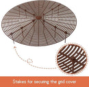 3 Pcs Plant Pot Grid Cover Protectors from Animals- Diameter 20.8" Cuttable Flower Pot Cover with 36 Stakes, Keep Cats Out of Potted Plants, Cat Digging Stopper Baby Safety Soil Cover for Indoor by GreenHaven Gardens