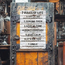 Teen Boys Room Decor - Cool Inspirational Wall Art Teenage Girl Bedroom Stuff 7 Rules of Life Metal Tin Signs for 10-18 Year Old Teens Room Accessories 8x12 Inch by CozyNest Decor