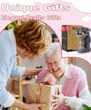 Garden Elephant Statues for Bird Bath: Outdoor Sculptures for Lawn Patio Yard Balcony Porch - Unique Gifts for Mother Grandma by CozyNest Decor