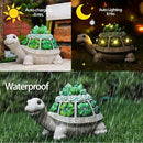 Turtle Solar Outdoor Light Garden Statue with Clover,Decoration for Patio,Yard,Lawn,Gifts for Women Mom Grandma by GreenHaven Gardens