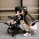 Mompush Lithe V2 Lightweight Travel Stroller, Compact Foldable Baby Stroller with Travel Bag, One-Hand Fold Stroller, Snack Tray, Mechanical Recline Seat, Airplane-Ready, UPF 50+ Canopy & Rain Cover by TinyTreasures Baby Boutique