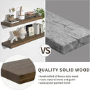 Floating Shelves for Wall, USA-Sourced Fir Wood 36 Inch Wall Shelves Set of 2, Natural Rustic Solid Wooden Floating Shelves Wall Mounted, Nursery Book Storage Shelf, Display Shelf for Bathroom by CozyNest Decor