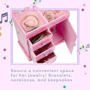 Jewelkeeper Jewelry Box - Jewelry Box for Girls with Ballerina Music Box - 3 Spacious Drawers, Necklace Carousel, Soft Pink Lining and Flowers Design - Sugar Plum Fairy Tune - 9.5 x 7.75 x 9.5 in by TinyTreasures Baby Boutique