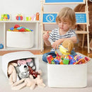 3-Pack Shelf Baskets for Organizing, Woven Storage Basket for Shelves, Cotton Rope Storage Bins for Toys Books, Nursery Towel Baskets for Classroom, 14.96"X9.8"X8.85", White by CozyNest Decor