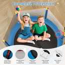 Kids Trampoline with Safety Net – 440lbs Capacity, Upgraded Rust-Proof Ring Legs, Adjustable Gymnastics Bar & Toys – Indoor Outdoor Toddler Trampoline for Boys & Girls Ages 1-8 by TinyTreasures Baby Boutique