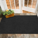 Mibao Dirt Trapper Door Mat for Indoor Outdoor, Waterproof All-Season, All-Weather Doormat, Heavy Duty Non-Slip Entrance Rug, Low Profile Absorbent Entrance Mat Carpet, 48" x 24", Black by CozyNest Decor