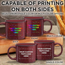 DISCOUNT PROMOS Custom Ceramic Campfire Coffee Mugs 13 oz. Set of 50, Personalized Bulk Pack - Perfect for Tea, Espresso, Cappuccino, Hot Cocoa - Maroon by TinyTreasures Baby Boutique
