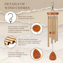 25th Wedding Anniversary Wind Chime, Happy 25th Anniversary Romantic Gifts for Couple, Parents, Wife, Husband, Friends, Sliver Wedding Anniversary's Keepsake Gifts Ideas by CozyNest Decor
