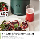 Hurom H320 Cold Press Juicer Machine, Easy to Clean Masticating Slow Juicer, Coarse Strainers, Self-Feeding, Hands Free, Family Size, Quiet Motor, Easy Assembly (Kale/Dark Green) by CozyNest Decor