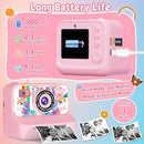 Kids Camera, Upgrade Kids Camera Instant Print, Front Rear Dual Selfie Digital CAM with 1080P Videos, Portable Travel Toy with Games and Music, Christmas Birthday Gift for Boys, Girls and Teens by TinyTreasures Baby Boutique