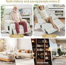 Power Lift Chair Recliners for Elderly, Overstuffed Electric Lift Recliner Chair with Widened Footrest Side Packets for Living Room Bedroom by CozyNest Decor