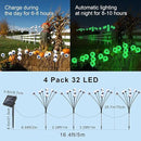 Solar Eyeball Lights Outdoor, 4 Pack 32 LED Halloween Eyeball Lights Outdoor Waterproof 8 Modes Scary Eyeballs Swaying Lights, Eyeballs Halloween Decor for Outside Yard Garden Party (Green) by GreenHaven Gardens