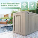 81 Gallon Outdoor Storage Box Waterproof, UV Resistant Resin Deck Box with Hydraulic Rod, Lockable Design and Enhanced Durability for Patio, Garden, and Poolside Use by CozyNest Decor