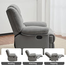 Swivel Rocking Recliner Chair for Adults, Overstuffed Manual Glider Rocker Recliner Chairs, Upholstered Reclining Single Sofa for Living Room Nursery (Light Grey) by TinyTreasures Baby Boutique