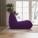 Bean Bag Chair, Fireside Chair Bean Bag Sofa Large Bean Bag Chair for Adults, Bean Bag Chairs for Teens with High Density Comfortable Foam, Memory Foam Bean Bag for Living Room, Bedroom (Purple) by CozyNest Decor