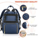 Baby Diaper Bag Backpack, Travel Diaper Bags for Baby Girl Boy Large Capacity Baby Bag Backpack for Women Peacock Blue by TinyTreasures Baby Boutique