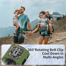 Socool 14500mAh Portable Waist Fan Clip on Belt 360 Rotation Wearable Rechargeable Personal Shirt Fan, 67H Cooling 5-Speed Battery Operated with Light, Neck Fan Hands-Free for Outdoor Jobsite Camping by TinyTreasures Baby Boutique