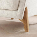 Accent Chair 31" Oversized Reading Chair Comfy Upholstered Boucle Lounge Armchair, Modern Living Room Chair with Back Pillow,Single Sofa Chair for Bedroom, Office (Beige) by CozyNest Decor