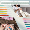 Yarniss Crochet Kits with Yarn,1120 Yards Soft Crochet Skeins, 10 Size Ergonomic Crochet Hooks with Portable Crochet Bag by TinyTreasures Baby Boutique