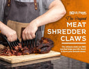 Bear Paws Meat Claws - The Original Meat Shredder Claws for Pulled Pork, USA Made - Easily Lift, Shred, Pull and Serve Pork, Chicken, Brisket and Turkey - Gift for Dad on Father's Day! (Red) by GreenHaven Gardens