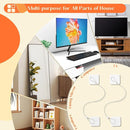 4 Pack 40" TV Safety Stainless Steel Straps Adjustable, Adhesive Anti-Tip Furniture Anchor for Flat Screen, TV and Furniture Safety Straps for Baby Proofing by TinyTreasures Baby Boutique