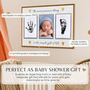 Inkless Hand and Footprint Kit, Baby Keepsake Plaque & Baby Shower Gifts - Ideal as Mom To Be Gift, Nursery Picture Frames, Clean Touch Hand and Footprint Kit (Style 2 - Design 6) by TinyTreasures Baby Boutique