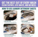 Sudstainables Laundry Detergent Sheets (60 Loads) – Eco-Friendly, Zero Waste, Plastic-Free Laundry Washing Machines Soap Sheets; Dissolvable, Space-Saving Strips for Travel (Lavender) by CozyNest Decor
