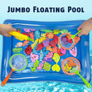 CozyBomB™ Magnetic Fishing Toys Game Set for Kids | Water Table Bathtub Kiddie Pool Party & Pole Rod Net, Plastic Floating Fish Toddler Color Ocean Sea Animals Birthday Age 3 4 5 6 Year by TinyTreasures Baby Boutique
