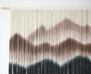 IOWER Macrame Wall Hanging 57" W x 35" L Brown Mountain Dip-Dyed Macrame Wall Decor Large Modern Fiber Art Boho Wall Decor by CozyNest Decor