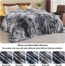 GONAAP Fuzzy Faux Fur Throw Blanket Twin Size Tie-dye Marble Black Super Soft Cozy Plush Fuzzy Shaggy Blanket for Couch Sofa Bed (Tie-dye Marble Black, Twin(60"x80")) by CozyNest Decor