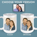 Personalized Coffee Mug, Custom Drawing Portrait Gift, Funny Customized Coffee Gift for Men & Women, Custom Mugs with Pictures, Red 15oz Customized Ceramic Tea Cup by TinyTreasures Baby Boutique